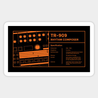 909 Drum Machine for Dawless Beatmaker and Musician Magnet